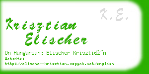 krisztian elischer business card